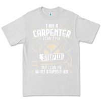 Dove Grey i can't fix stupid   funny carpentry woodworking carpenter t shirt Premium Tee - linhVisuals