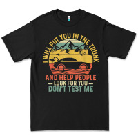 Black i will put you in the trunk and help people funny saying t shirt Premium Tee - linhVisuals