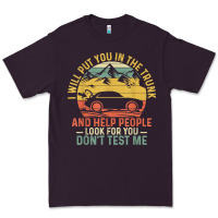 Plum i will put you in the trunk and help people funny saying t shirt Premium Tee - linhVisuals