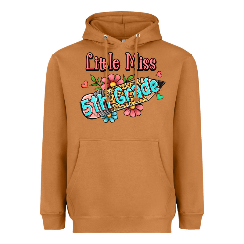 Little Miss Fifth Grade Heavyweight Hoodie by Jasminsmagicworld | Teevron