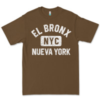 Cacao el bronx nueva york nyc gym style distressed white print t shirt Premium Tee - linhVisuals
