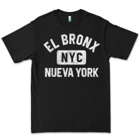 El Bronx Nueva York Nyc Gym Style Distressed White Print T Shirt Premium Tee | Teevron