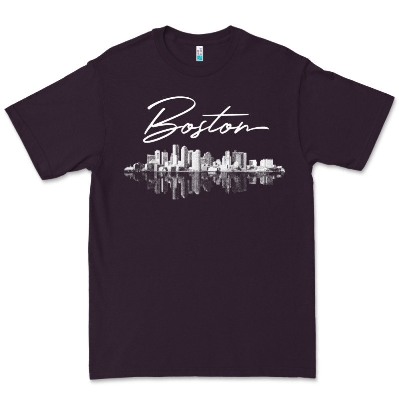 Boston Skyline T Shirt For Women, Men, Girls & Boys Premium Tee by linhVisuals | Teevron