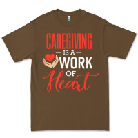 Cacao caregiving is a work of heart caregiver gifts for men, women t shirt Premium Tee - linhVisuals