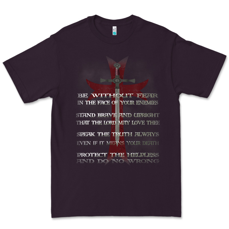 Knights Templar Crusader Cross Ring Order Be Without Fear T Shirt Premium Tee by linhVisuals | Teevron