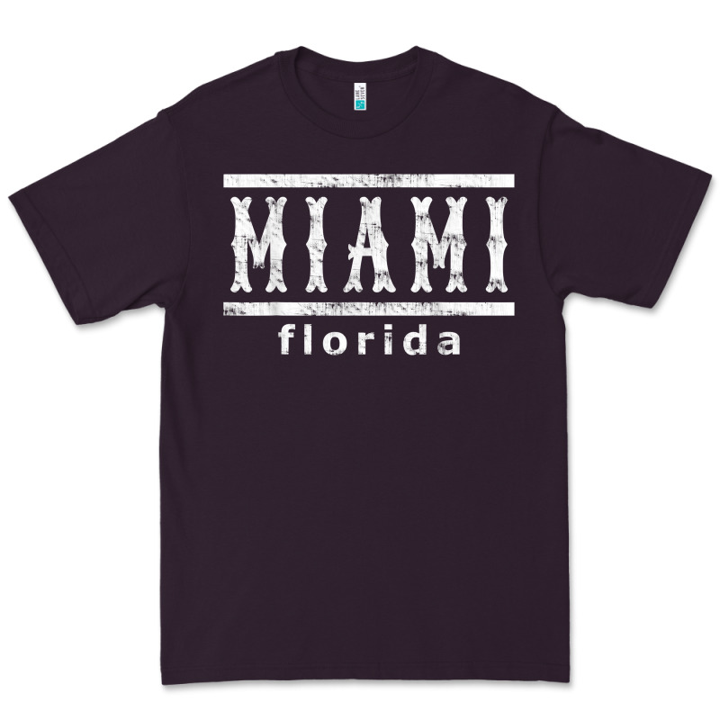 Miami Florida Souvenir T Shirt Premium Tee by linhVisuals | Teevron