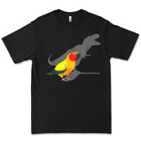 Black cute screaming parrot, birb memes, funny t rex sun conure t shirt Premium Tee - linhVisuals