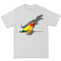 Dove Grey cute screaming parrot, birb memes, funny t rex sun conure t shirt Premium Tee - linhVisuals