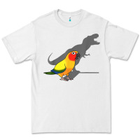 White cute screaming parrot, birb memes, funny t rex sun conure t shirt Premium Tee - linhVisuals