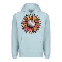 Blue Mist Volleyball Sunflower Premium Hoodie - Jasminsmagicworld