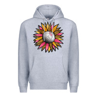 Heather Grey Volleyball Sunflower Premium Hoodie - Jasminsmagicworld