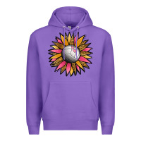 Purple Volleyball Sunflower Premium Hoodie - Jasminsmagicworld