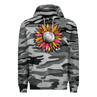 Slate Camo Volleyball Sunflower Premium Hoodie - Jasminsmagicworld