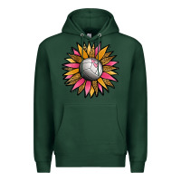 Sports Green Volleyball Sunflower Premium Hoodie - Jasminsmagicworld