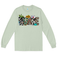 Matcha nurse leopard and cowhide Long Sleeve Tee - CowhideDigitalArt