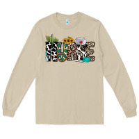 Mushroom nurse leopard and cowhide Long Sleeve Tee - CowhideDigitalArt