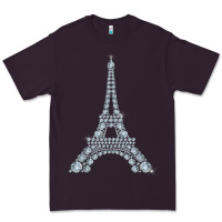 Plum eiffel tower with diamonds the parisian french love sign t shirt Premium Tee - linhVisuals