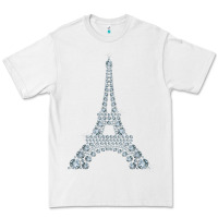 White eiffel tower with diamonds the parisian french love sign t shirt Premium Tee - linhVisuals