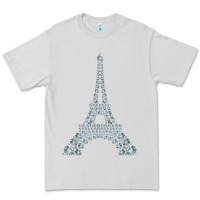 Dove Grey eiffel tower with diamonds the parisian french love sign t shirt Premium Tee - linhVisuals