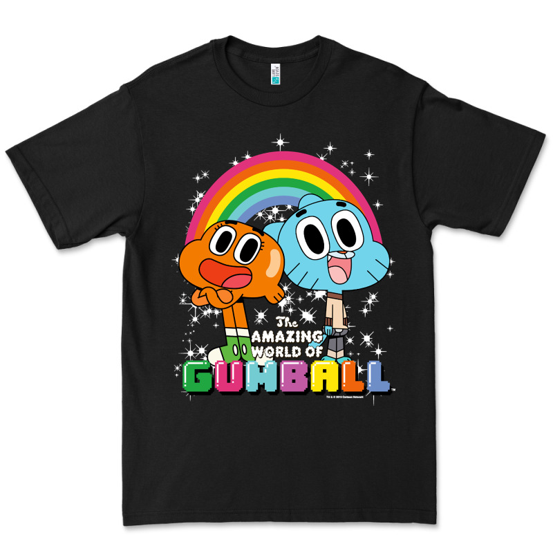 Cn The Amazing World Of Gumball & Darwin Rainbow Portrait Pullover Hoo Premium Tee by linhVisuals | Teevron