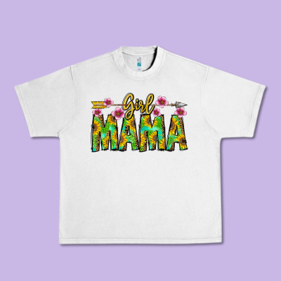 Girl Mama Urban Heavy Tee Designed By Cowhidedigitalart