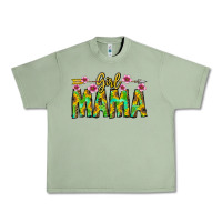 Oil Green Girl Mama Urban Heavy Tee - CowhideDigitalArt