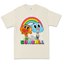 Bone cn the amazing world of gumball & darwin rainbow portrait pullover hoo Premium Tee - linhVisuals