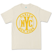Bone harlem new york nyc vintage sign distressed amber print t shirt Premium Tee - linhVisuals