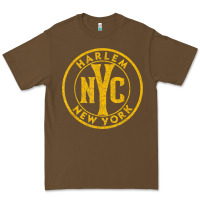 Cacao harlem new york nyc vintage sign distressed amber print t shirt Premium Tee - linhVisuals