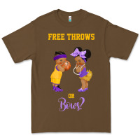 Cacao free throws or bows basketball baby gender reveal t shirt Premium Tee - linhVisuals