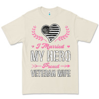 Bone i married my hero proud veteran wife usa military husband t shirt Premium Tee - linhVisuals