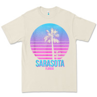 Bone sarasota florida vintage retro palm tree t shirt Premium Tee - linhVisuals