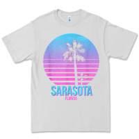 Dove Grey sarasota florida vintage retro palm tree t shirt Premium Tee - linhVisuals