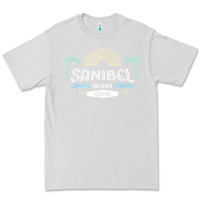 Dove Grey sanibel island retro style florida t shirt Premium Tee - linhVisuals