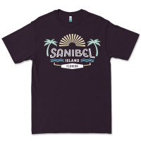 Plum sanibel island retro style florida t shirt Premium Tee - linhVisuals