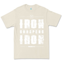 Bone iron sharpens iron proverbs christian bible verse religious pullover h Premium Tee - linhVisuals