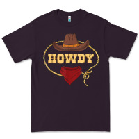 Plum howdy shirt western rodeo country cowboy texan t shirt Premium Tee - linhVisuals