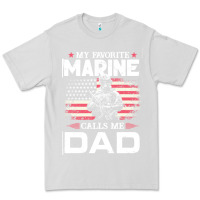 Dove Grey my favorite marine calls me dad t  shirt father's day flag my favorite Premium Tee - linhVisuals