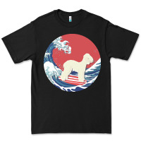 Black bedlington terrier t  shirt bedlington terrier gifts   ocean waves sur Premium Tee - linhVisuals