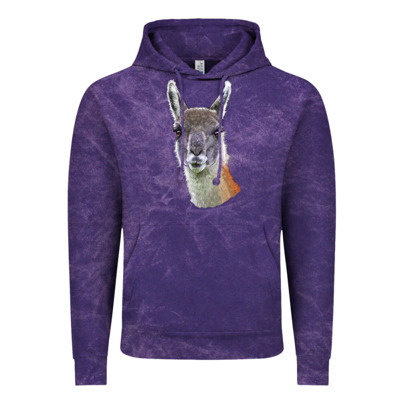 Guanaco Llama Head Vintage Hoodie by LillyAllenDesigns | Teevron