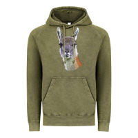 Vintage Olive Guanaco Llama Head Vintage Hoodie - LillyAllenDesigns