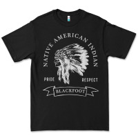 Black blackfoot tribe native american indian pride respect darker t shirt Premium Tee - linhVisuals