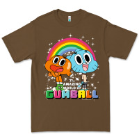 Cacao cn the amazing world of gumball & darwin rainbow portrait pullover hoo Premium Tee - linhVisuals