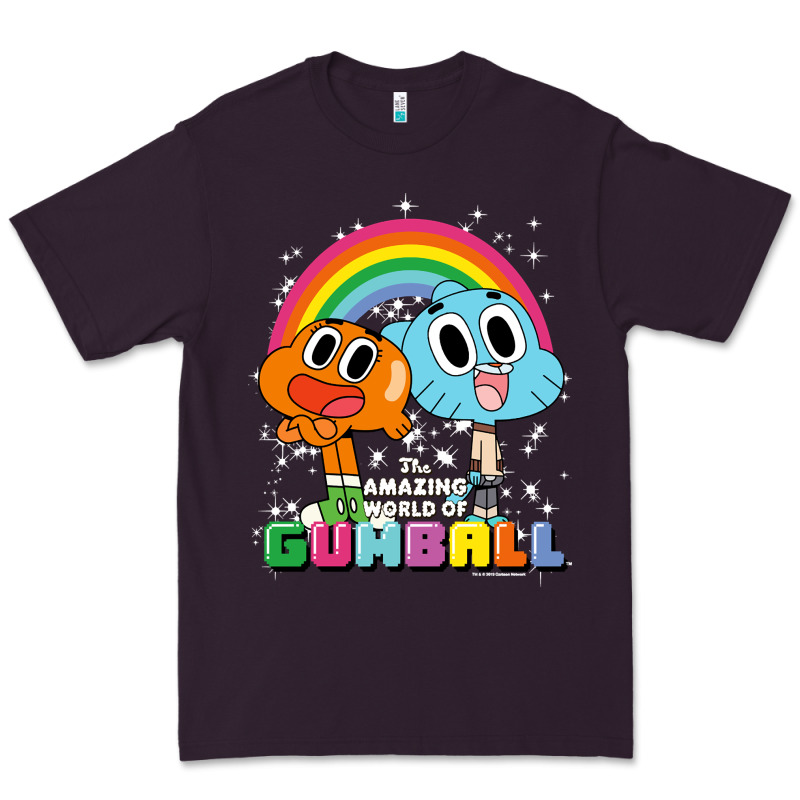 Cn The Amazing World Of Gumball & Darwin Rainbow Portrait Pullover Hoo Premium Tee by linhVisuals | Teevron