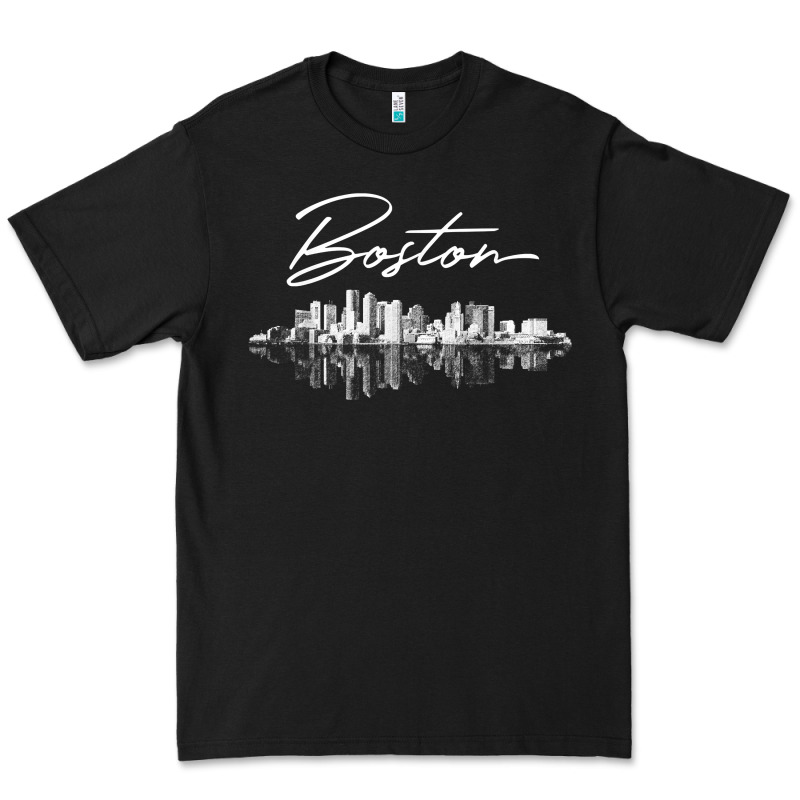 Boston Skyline T Shirt For Women, Men, Girls & Boys Premium Tee by linhVisuals | Teevron