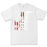 White all faster than dialing 911 american flag gun lover for men t shirt Premium Tee - linhVisuals