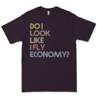 Plum do i look like i fly economy   funny vintage retro premium t shirt Premium Tee - linhVisuals