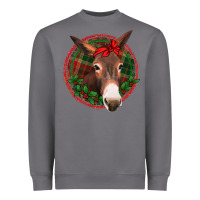 Storm Christmas donkey with bandana Heavyweight Sweatshirt - Jasminsmagicworld