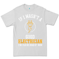 Dove Grey electrician gifts for men & funny electrical design t shirt Premium Tee - linhVisuals