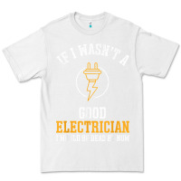 White electrician gifts for men & funny electrical design t shirt Premium Tee - linhVisuals
